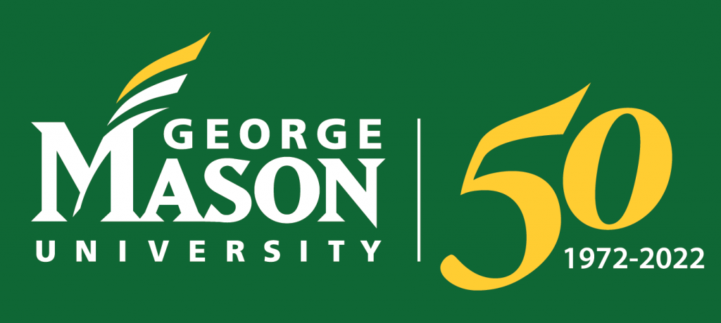 George Mason University 50 logo, 1972-2022